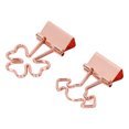 thumbnail image 4 of Clips para carpetas de oro rosa, 30 clips pequeños para carpetas, lindos clips para carpetas, abrazaderas de papel de metal probadas y confiables, 4 of 12