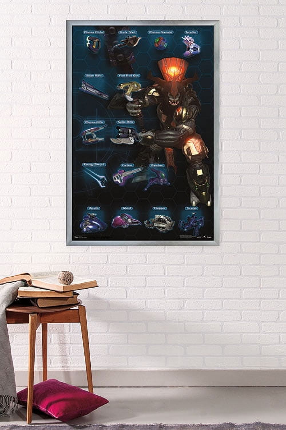 Halo 3 - Chart - Covenant Wall Poster, 22.375" x 34", Framed