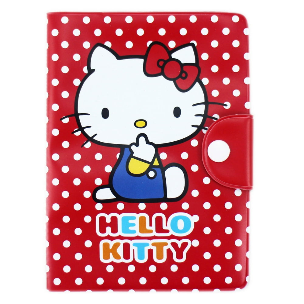 Hello Kitty Red and White Polka Dot Adorable Passport Cover/Holder ...