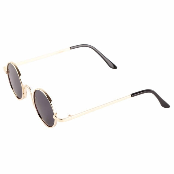 Gafas de sol retro con montura redonda Bling Bling