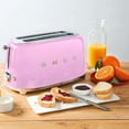 thumbnail image 2 of Smeg 50's Retro Style 4-Slice Toaster, Pink, 2 of 5