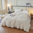 thumbnail image 3 of Cozy Plush Blanket 27x39 Inch Faux Fur Throw Blanket Solid Color for Couch Sofa, 3 of 7