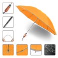 thumbnail image 4 of Lejorain Large Reverse Umbrella -50 Inch Windproof Folding Inverted Umbrella - Upside Down with Safety Reflective Strip (7.orange), 4 of 4