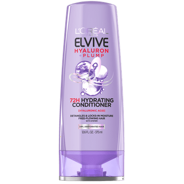 L'Oreal Paris Elvive Hyaluron Plump Hydrating Conditioner with Hyaluronic Acid, 12.6 fl oz