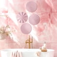 thumbnail image 5 of Pink Metal Sunburst Wall Sculpture 12 Inch Set of 4 For Home Living Room Office, 5 of 7