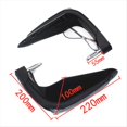 thumbnail image 4 of Motorcycle Hand Guard Brake Lever Guard with White LED Light Windproof Hand Shield Protector Motorcycle Accessories,1Pair Motorcycle Hand Guard,Black, 4 of 5