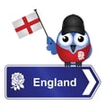 thumbnail image 2 of Comical England Sign Wall Mural Decal by Wallmonkeys Vinyl Peel and Stick Graphic (36 in H x 34 in W), 2 of 4