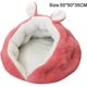 thumbnail image 5 of Cama para Gatos/Perros Sofá para Gatos con Sueño Profundo para Mascotas Suaves y Cómodas en Invierno MZ127 50 * 50 * 35 CM, Rosa, 5 of 5