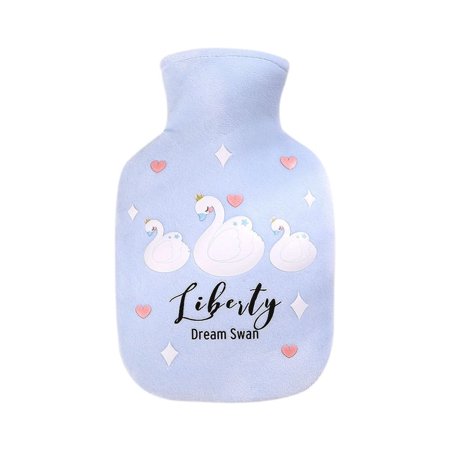 Explosion-proof Warmer Filled Gifts Winter Accessories Warm Belly Treasure Plush Covering Hand Feet Warmer Hot Water Bottle BLUE
