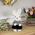 thumbnail image 2 of Northlight Girl Easter Rabbit Figurine in Checkered Dress -10", 2 of 6