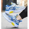 thumbnail image 5 of Toddler Shoes,Boys Sneakers Breathable Running Shoes Active Kids Casual Sports Athletic Footwear,Toddler Girl Shoes,Grey,13.5-14 Years, 5 of 6