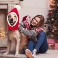 thumbnail image 3 of M Gorro navideño para perro, accesorios para disfraces navideños, bufanda de invierno, calentador de orejas y cuello, 3 of 5