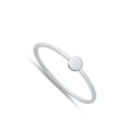 thumbnail image 4 of Cute Minimalist Circle Ring .925 Sterling Silver Band Jewelry Female Male Unisex Size 4, 4 of 4