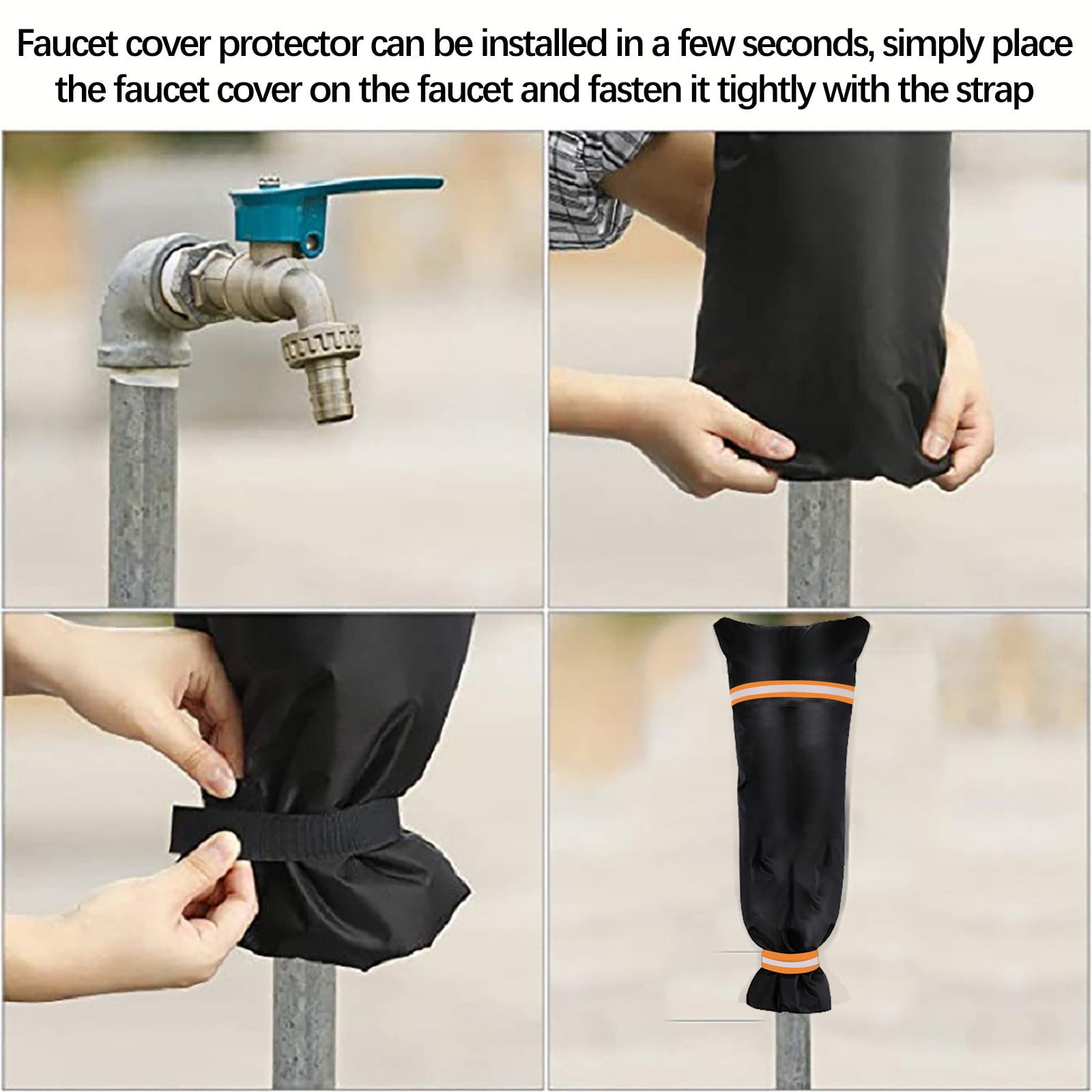 Outdoor Faucet Cover For Winter Freezing Protection, Winter Faucet  Insulation Cover,Reusable Outdoor Yard Spigot Cover, Antifreeze Water  Insulated Faucet Cover protective sleeve 