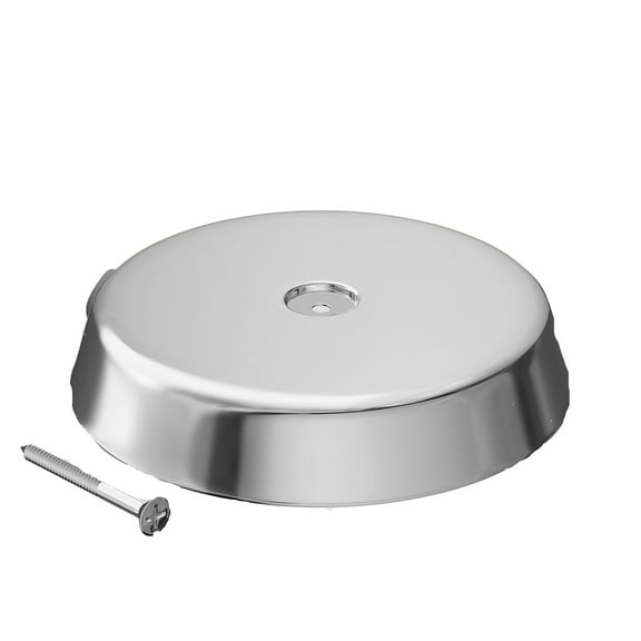 Jones Stephens C94007 7-1/4" Chrome High Impact Plastic Cleanout Cover Plate, Flat Design