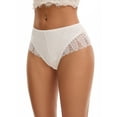 thumbnail image 4 of Unique Bargains Mid Rise Breathable Lace Underwear Briefs M White, 4 of 6