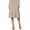 Beige, variant on YUEJUIR Skirts For Women Trendy Summer Women'S Summer Casual High Waisted Soft A Line Skirt With Solid Color Knee Length Skirt Plus Size Maxi Skirt Womens Maxi Skirt (Khaki,S)