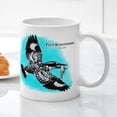 thumbnail image 5 of CafePress - Pied Kingfisher Mug - 11 oz Ceramic Mug - Novelty Coffee Tea Cup, 5 of 6