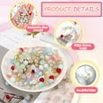 thumbnail image 4 of Uxcell 100 Pcs Crackle Glass Beads for Jewelry Making 10mm Round Beads Silver, 4 of 7