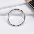 thumbnail image 2 of Wedding Band Ring for Men or Women Plain 2mm Sterling Silver Ginger Lyne Collection, 2 of 7