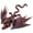 Black Red, variant on Articulated 3D Printed Dragon with Wings - Poseable Decor, Flexible & Random Eye Colors Office Desk for Collectors & Fantasy Fans