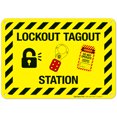 thumbnail image 1 of Lockout Tagout Station Sign,, 1 of 1
