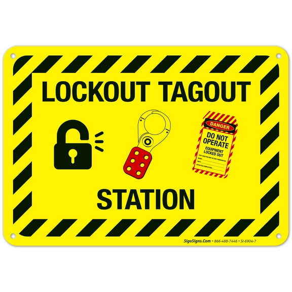 Lockout Tagout Station Sign,