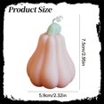thumbnail image 3 of olkpmnmk Hand Poured Pumpkin Gourd Shaped Scented Soy Wax Mini Candles Bulk, Fall Thanksgiving Halloween Decorative Tealight Candle, Pumpkin Candles for Table Bedroom Bathroom Indoor Home Decor, 3 of 4