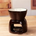 thumbnail image 3 of Maoww Chocolate Fondue Set Chocolate Cheese Fondue Pot Ceramic Fondue Set for Melting Chocolate Cheese, 3 of 9