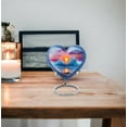 thumbnail image 7 of MUKTIVE Beach Burial Urns for Human Ashes Adult Female, Keepsake Blue Heart Cremation Urn for Human Ashes Adult Male, Decorative Sunset Memorial Urn for Mom & Dad Funeral Gift, 3 Inch, 7 of 7