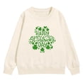 thumbnail image 4 of Otqutp Kids Crewneck Sweatshirt Girls Thin Pullover Sweatshirts St Patricks Day Casual Long Sleeved Shirt Teens Shamrock Print Tops, 4 of 8