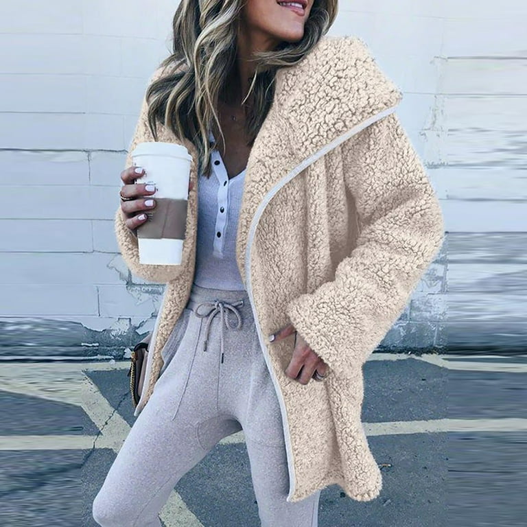 Fuzzy jackets with 2025 hood