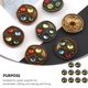 thumbnail image 5 of 10 piezas de joyas de metal vintage joyas de flinestona rosa botones de metal de moda, 5 of 8