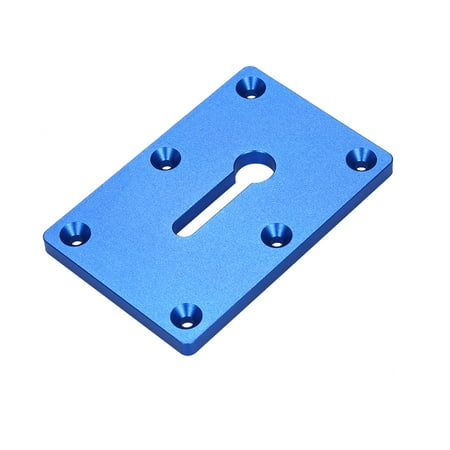 

Irfora Carpenter Working Table Fixing Clamp Aluminum Alloy Clamp Plate Mounting Plate Blue
