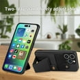 thumbnail image 6 of for iPhone 14 Pro Max Phone Case Card Holder, Card Pocket for Back of Phone, PU Leather Wallet Magnetic Kickstand Credit Card Holder Phone Case Compatible with iPhone 14 Pro Max 6.7 inch,Black, 6 of 7