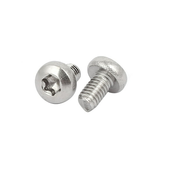 M3x5mm 304 Stainless Steel Button Head Torx Screws Bolts T10 Drive