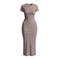 thumbnail image 3 of NTACZA Summer Dresses Casual Maxi Bodycon Slim Crew Neck Short Sleeve Party Size S, 3 of 4