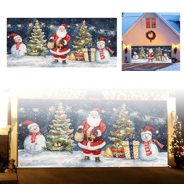 SIfdSeng Get it Fast Large Garage Banner for Outdoor Indoor Holiday Celebration Double Welcome Sign