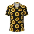 thumbnail image 2 of Daiia Sunflower (2) Pattern Men’s Polo Shirts,Solid Deck Shirt,Classic Fit, Breathable Cotton Polo for Casual and Sport Wear-4X-Large, 2 of 7