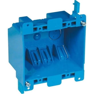 Carlon Zip Box Blue 14 cu. in., 1 Gang PVC Old Work Electrical Box