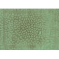 thumbnail image 1 of Ahgly Company Machine Washable Indoor Rectangle Abstract Turquoise Blue Modern Area Rugs, 2' x 4', 1 of 4
