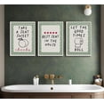 thumbnail image 3 of Blue Ocean Theme Bathroom Wall Art Gator Dolphin and Sea Turtle in Bathtub Picture Wall Decor Tropical Coastal Animals Poster Canvas Print Artwork for Toilet Washroom Restroom Decor Unframed, 3 of 6