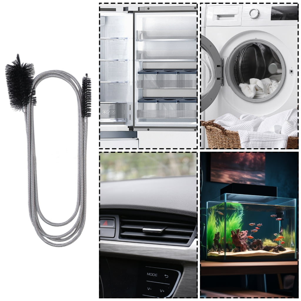 5pcs Pipe Plumbing Cleaning Set 118 Inch Spirals 61 Inch Brush 19.7 Inch Snake Suitable for Kitchen and Bathroom Drains
