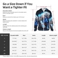 thumbnail image 6 of Picia Futuristic Blue Light White Tiger Women's Men's UPF 50+ Sun Protection Hoodie Shirt Long Sleeve SPF Fishing Outdoor UV Hiking Lightweight Shirts-X-Large, 6 of 9
