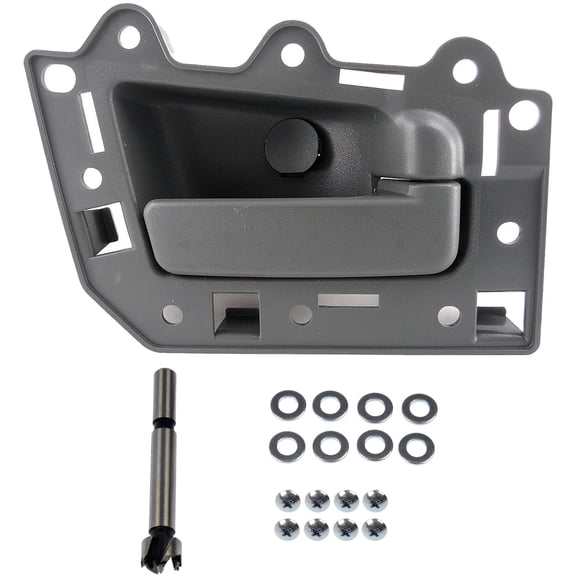 Dorman 82144 Rear Passenger Side Interior Door Handle for Specific Jeep Models, Gray; Textured