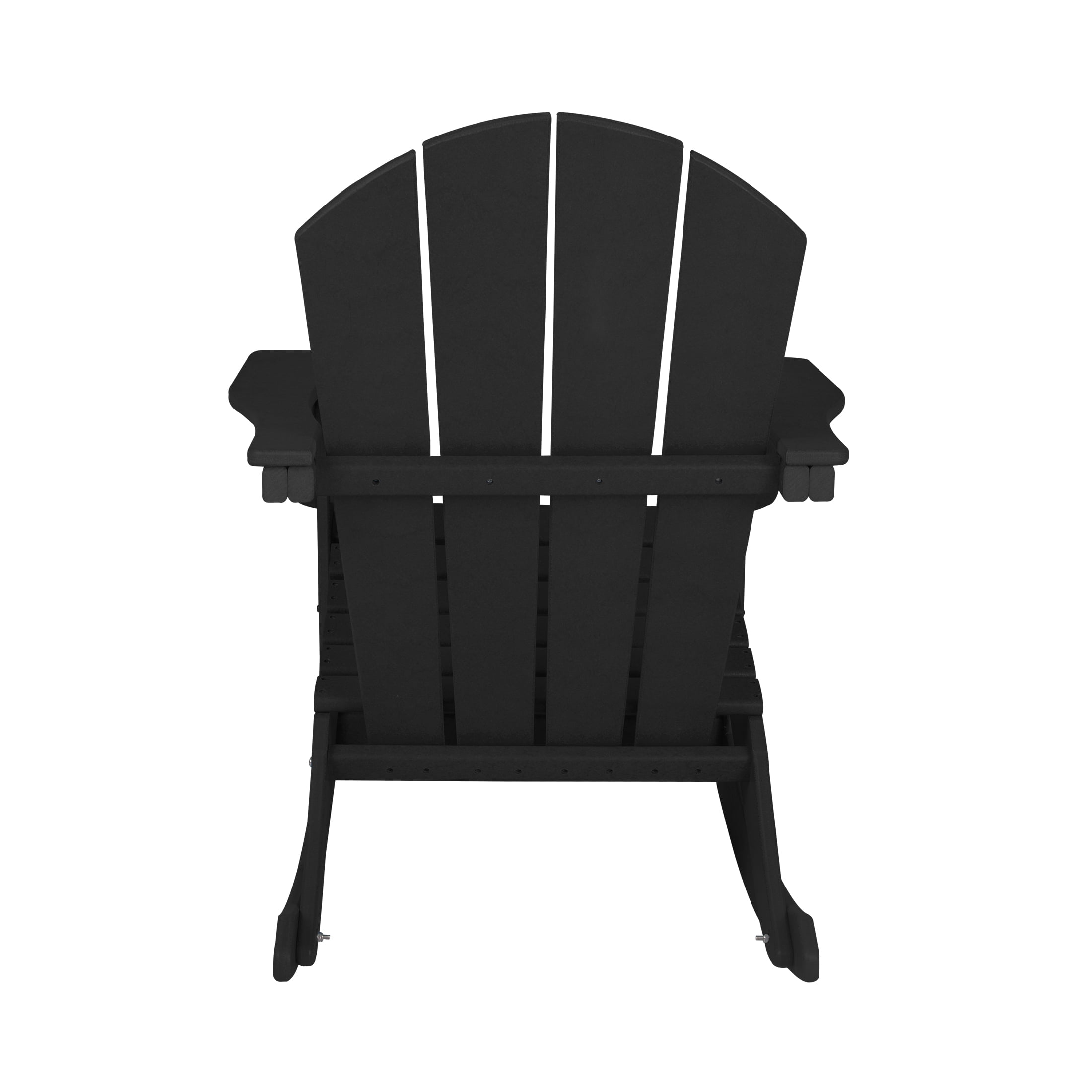 GARDEN Outdoor Adirondack Rocking Chairs for Patio (Set of 4), Black