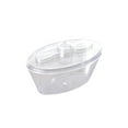thumbnail image 2 of Smarty 4 oz. Clear Oval Plastic Mini Cups with Lids and Spoons 288ct, 2 of 3