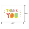 thumbnail image 3 of American Greetings Thank You Card Stationery Notes, Multi-burst (50-Count), 3 of 4