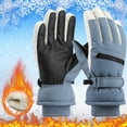 thumbnail image 2 of COMVALUE Kids Winter Windproof Waterproof Ski-Gloves Cold Weather Thick Snowboarding-Gloves for 6-12 Yrs (Blue, One Size), 2 of 4