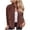 Coffee, variant on Casual Faux Wool Tie Waist Coat for Women, Long Sleeve Relaxed Fit, Comfortable Everyday Fall Outerwear, 1 Piece, XS-5XL, Plus Size Friendly